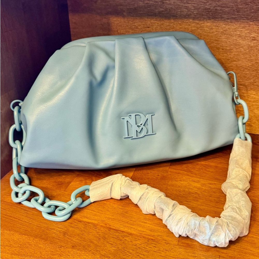 Badgley Mischka Powder Blue Shoulder Bag / Clutch Purse — BNWOT